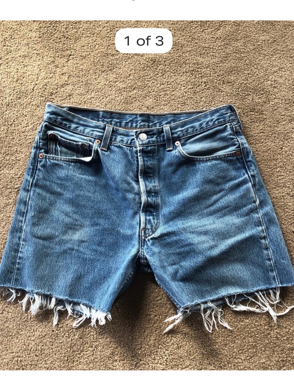 Vintage 501 Levi’s cut off denim Shorts